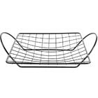 Fruteira De Bancada Para Cozinha Aço Cromado Aramado Preto Po