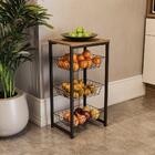 Fruteira De Chão 3 Cestos 75 Cm Li035