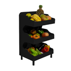 Fruteira De Chão Com Pé Porta Legumes Para Cozinha Em Madeira