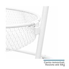 Fruteira De Chão Em Aço Resistente Com Rodinhas Multiuso Carr