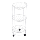 Fruteira de Chão Metal Cromado ArtCook Arthi