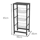 Fruteira De Chão Para Cozinha 3 Andares Texturizada Master