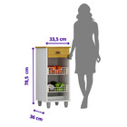 Fruteira De Chão Zaya Multiuso Flex 1 Gaveta Mobilihouse