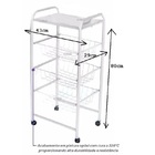 Fruteira De Chapa Com Rodinhas Preta