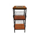 Fruteira De Ferro E Madeira Com Ladrilho Hidráulico  2 Andare