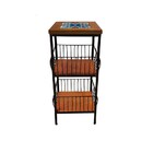 Fruteira De Ferro E Madeira Com Ladrilho Hidráulico  2 Andare