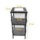 Fruteira De Ferro E Madeira Com Ladrilho Hidráulico  2 Andare