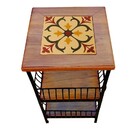 Fruteira De Ferro E Madeira Com Ladrilho Hidráulico  2 Andare