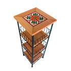 Fruteira De Madeira Rústica 3 Andares Com Ladrilho  Organizad