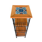 Fruteira De Madeira Rústica 3 Andares Com Ladrilho  Organizad