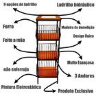 Fruteira De Madeira Rústica 3 Andares Com Ladrilho  Organizad
