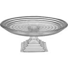 Fruteira De Mesa Pilar Vidro Transparente Para Festa Enfeite