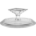 Fruteira De Mesa Pilar Vidro Transparente Para Festa Enfeite