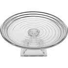 Fruteira De Mesa Pilar Vidro Transparente Para Festa Enfeite