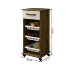 Fruteira Decorativa Para Área De Serviço Pequena C/ 3 Cestos