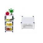 Fruteira Desmontável Com 3 Cestos E 1 Base