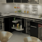 Fruteira Dupla Redonda Bancada Tubo Interno Aramado Schmitt