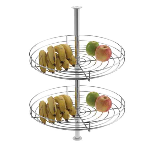 Fruteira Dupla Redonda Bancada Tubo Interno Aramado Schmitt
