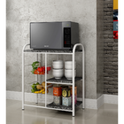 Fruteira Escocia Balcao Para Forno 2 Cestos 2 Nichos Branca