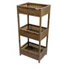 Fruteira Fibra Sintética Argila Retangular Moderna