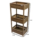 Fruteira Fibra Sintética Argila Retangular Moderna