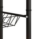 Fruteira Florença De Chão Tampo De Madeira Revestido Em Couri