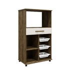 Fruteira Fortaleza 3 Cesto Arte Moveis Ipê-off White, Branco