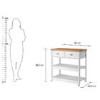 Fruteira Galão Agua Ditália 2 Gavetas Ba-135