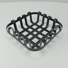 Fruteira Home&co Metal 5x19x19cm Preto