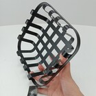 Fruteira Home&co Metal 5x19x19cm Preto