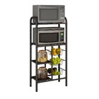 Fruteira Itália Aço Tampo Mdp Preta