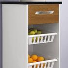 Fruteira Mini Croacia Chf Branco E Caramelo