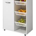 Fruteira Multiuso 1 Porta 1 Gaveta Nova Croácia Chf Móveis