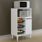 Fruteira Multiuso 1 Porta 3 Cestos Berlim Kaiki Móveis