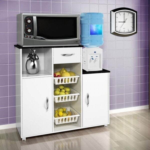 Fruteira Multiuso 2 Portas 1 Gaveta Top Line Flex Color Croác