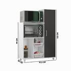 Fruteira Multiuso Branco Grafite Anne Madine