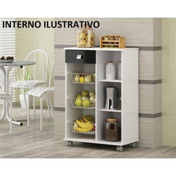 Fruteira Natasha 1 Porta 1 Gaveta – Branco | Leroy Merlin