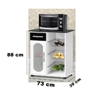 Fruteira Nobre C/vidro Branco C/preto Marmorizado– Passe Bem