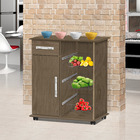 Fruteira Nobre New 1 Gaveta 1 Porta 3 Cestos – Amendoa