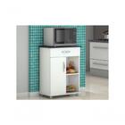 Fruteira P/ Cozinha Balcão C/ Rodinhas Preto 1 Porta