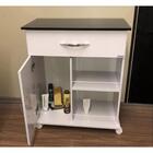 Fruteira Para Armazenameto Apoio De Tv Tampo Na Cor Preta