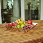 Fruteira Quadrada 36x36 Cm Em 100% Inox Modelo Tree