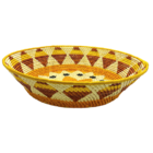 Fruteira Redonda Palha De Tucumã Colorida G 35cm Diâmetro - M