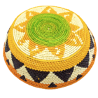 Fruteira Redonda Palha De Tucumã Colorida M 30cm Diâmetro - M