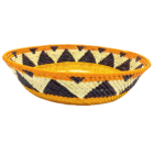 Fruteira Redonda Palha De Tucumã Colorida M 30cm Diâmetro - M