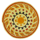 Fruteira Redonda Palha De Tucumã Colorida M 30cm Diâmetro - M