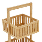 Fruteira Ripada Bambu 3 Andares Oikos