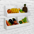 Fruteira Suspensa De Parede Prateleira Porta Legumes Cozinha
