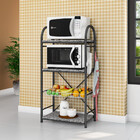 Fruteira Suzy 852a 3 Prateleiras Em Granito Cromo Preto Artef