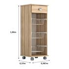 Fruteira Talita Com Rodinhas  1 Gav.